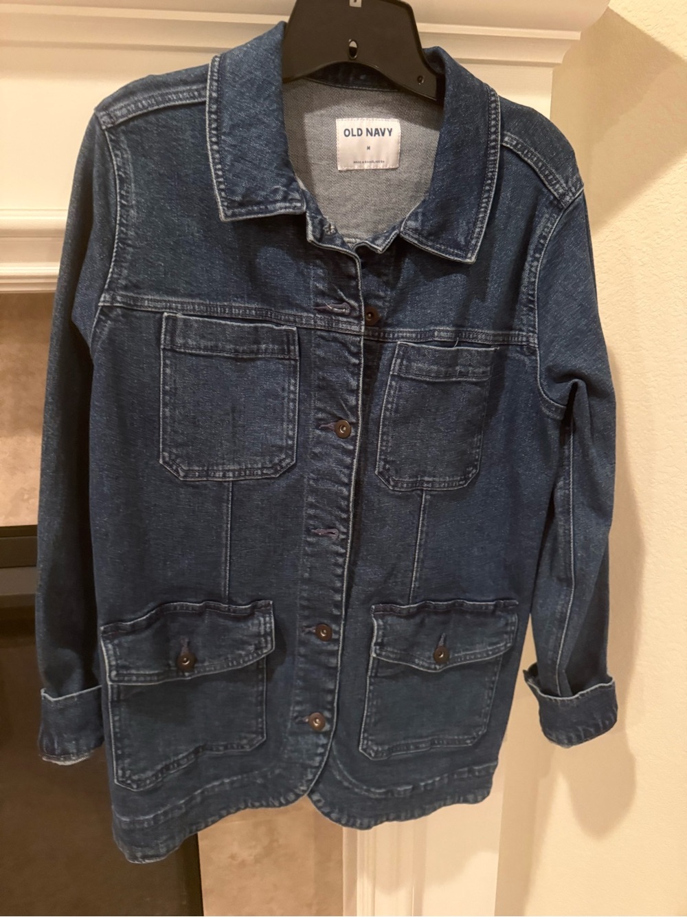 Old Navy Mid Wash Denim Jacket in Blue